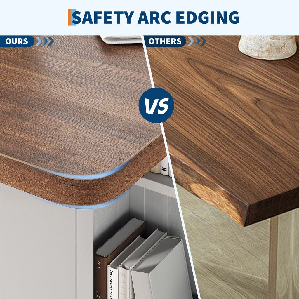 MERXENG Collapsible Dining Table Featuring 6 Wheels, a Drop-Leaf Design with a Drawer And Storage Shelf, Modern Wooden Furniture for Kitchens And Dining Areas, Ideal for Compact Living Spaces And Apartments, Walnut End Perfect for Home Decor