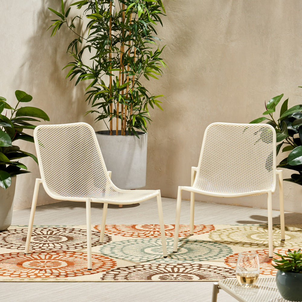 Courtyard Chairs, Courtyard Dining Chairs, Courtyard Leisure Chairs, Club Chairs, Modern Style Metal Frame, Stackable