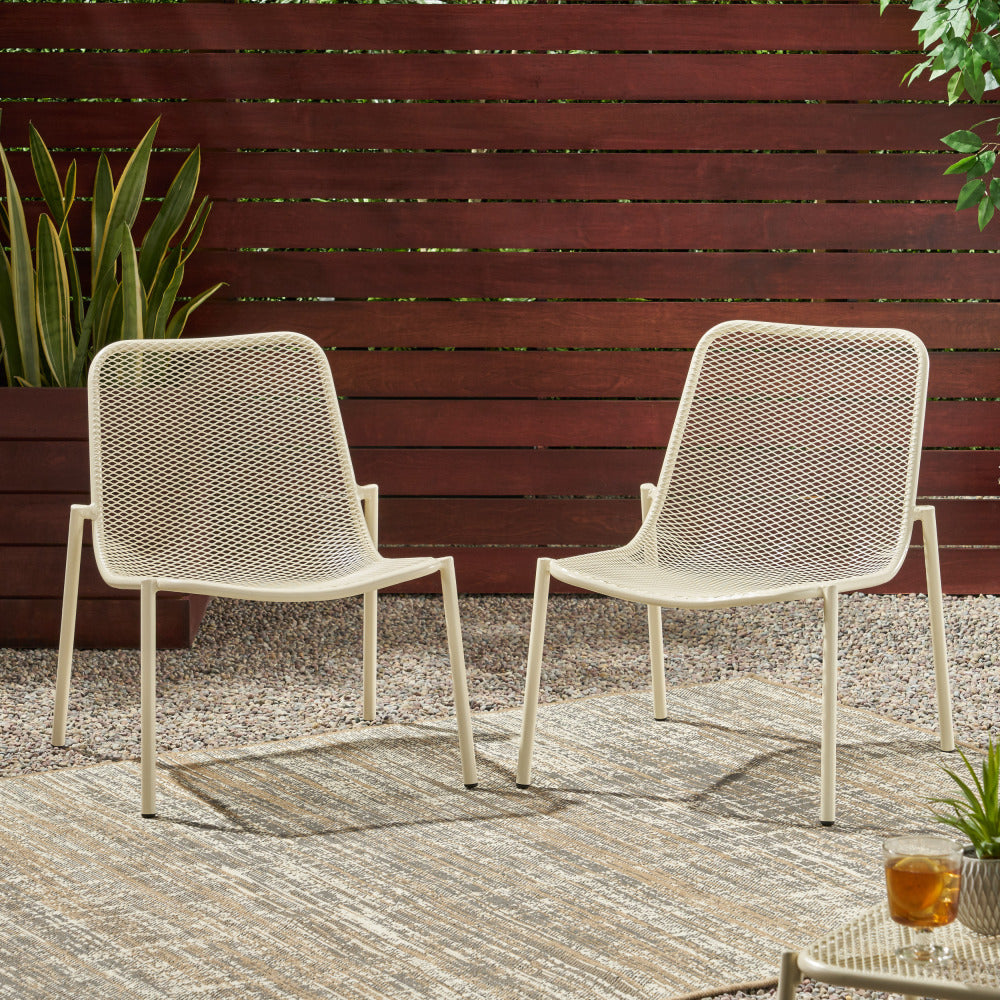Courtyard Chairs, Courtyard Dining Chairs, Courtyard Leisure Chairs, Club Chairs, Modern Style Metal Frame, Stackable